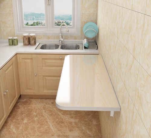 壁挂折叠餐桌家用饭桌小户户型靠墙桌连壁桌折叠桌