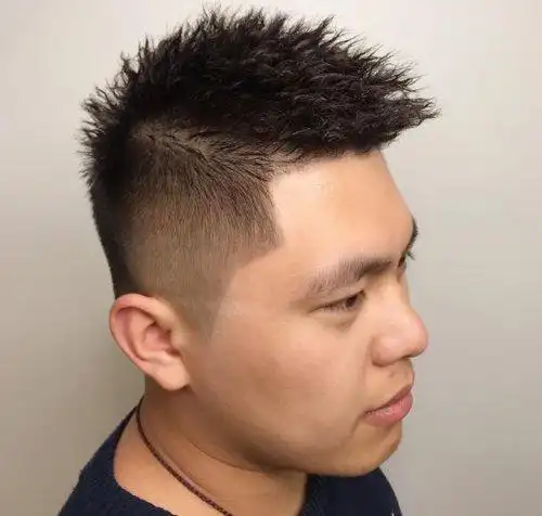 30—40岁胖脸男士梳剃两边短发缩脸又年轻 快拿给你的托尼老师看_发型