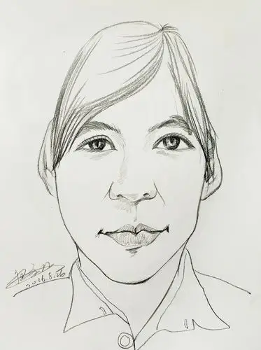 近期的几张素描人像