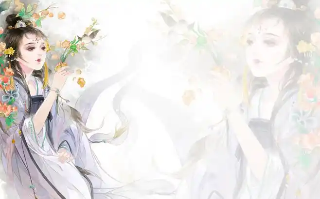 谶春鸟秋虫自作声古风底图苏依沫处理抱走关注适用于横版封面触漫汤圆