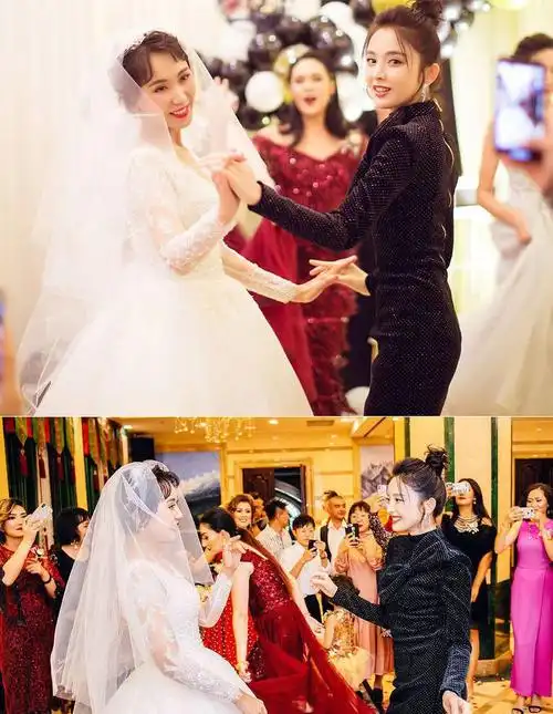 古力娜扎参加婚礼,穿紧身短裙跳舞,网友:没想到这么有料!