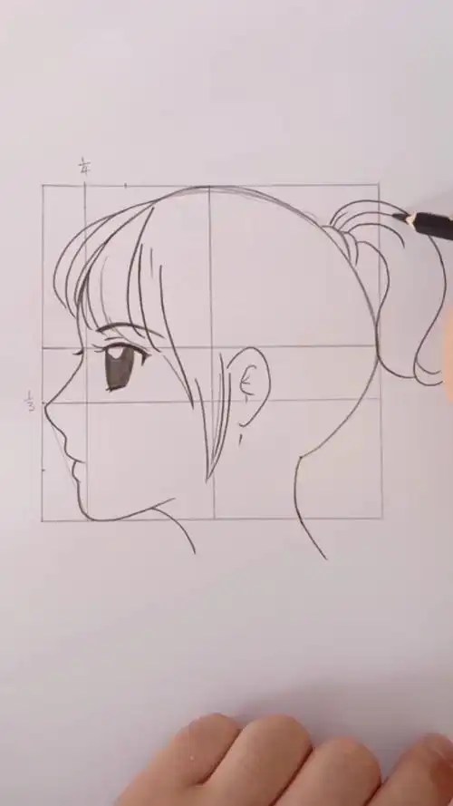 数学老师教你画侧脸