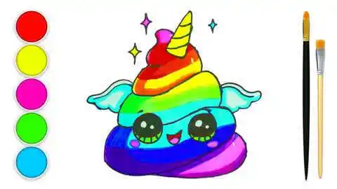 鼠宝简笔画 :  第61集 小马宝莉的好朋友彩虹史莱姆