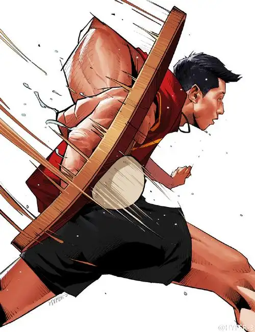 奥运热度未减 插画师为奥运健儿作画