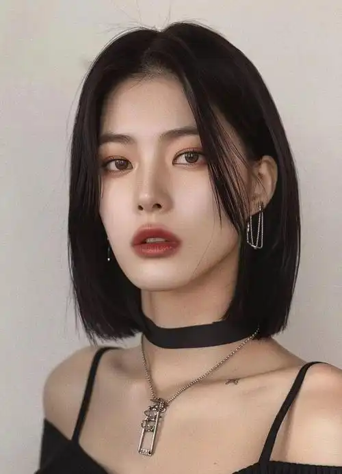 极简一刀齐细软直发非常适合当下流行的"切