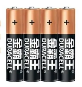 京喜appduracell金霸王5号五号碱性干电池4粒