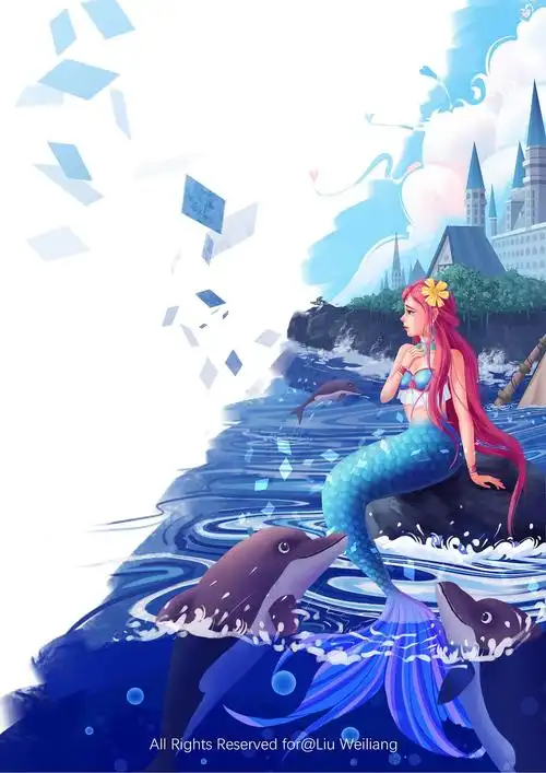 海的女儿绘本插图