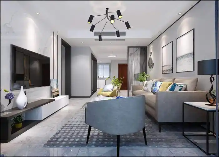 现代风格三室二厅装修设计效果图