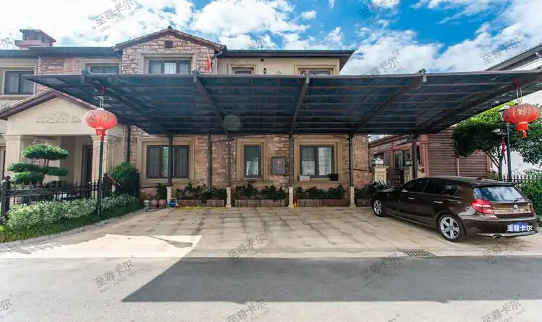 实测这种耐力板车棚,要在庭院设计车棚的车主可以看看了!