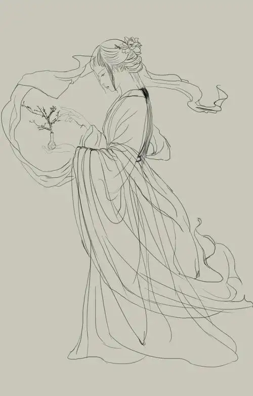 古风插画美女教程零基础入门基础绘画课程学起来吧