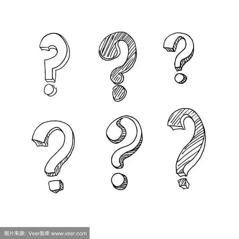 问号,乱画,手,毡尖笔,背景分离