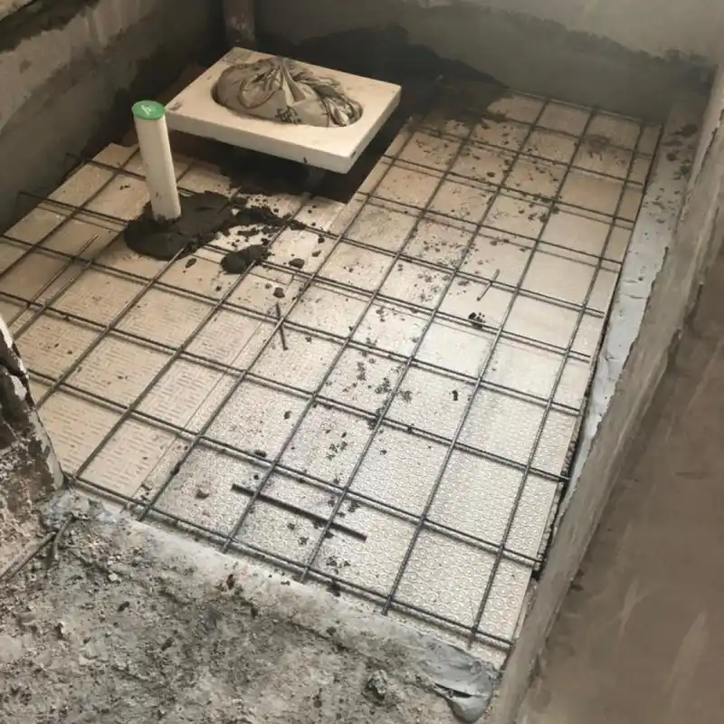 铜仁新房装修,卫生间架空回填中!