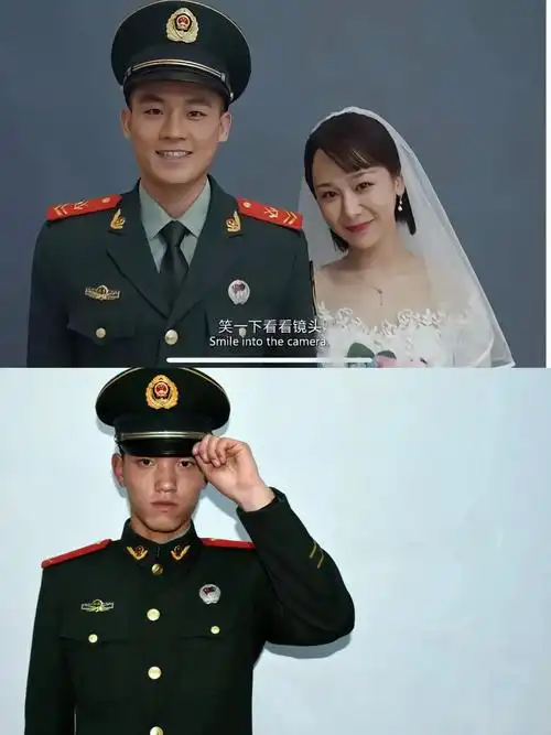 军装婚纱照 已经回家啦,终究是看不到这个画面啦! - 抖音