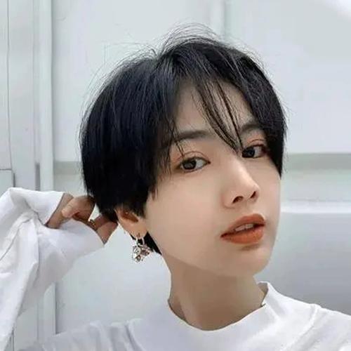假发短发女全头套真发全真人发适合圆脸2021年新款时尚减龄发型
