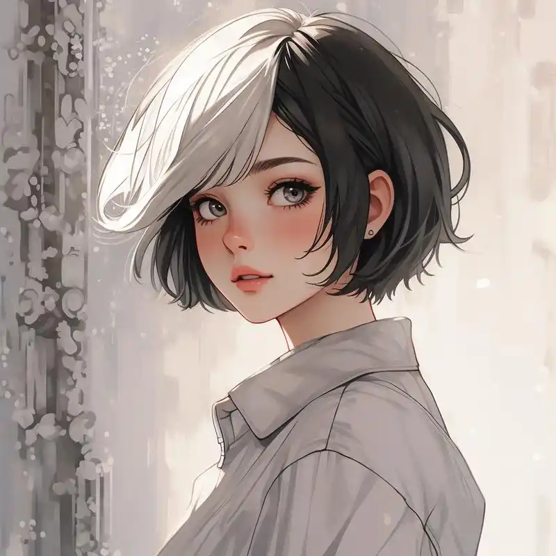 96 模糊动漫女生头像|ins高级质感 95