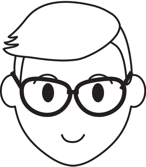 人脸卡通 man face cartoon