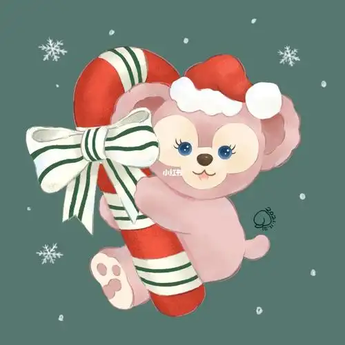 东迪圣诞雪莉玫插画头像