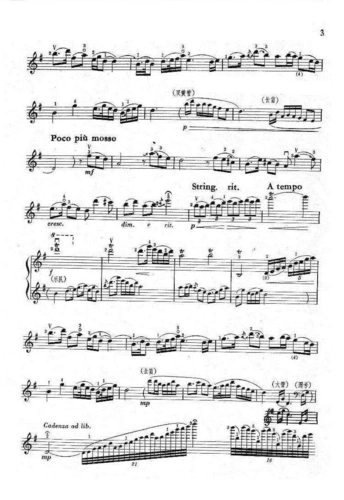 《梁祝》小提琴独奏谱