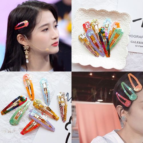 韩国关晓彤同款发夹亮片发夹 chic风bb夹春夏刘海夹 发卡发饰头饰
