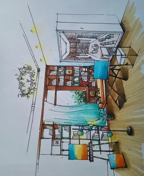 室内手绘效果图