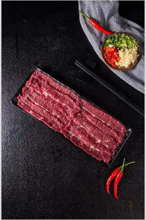 牛肉摆盘素材图片