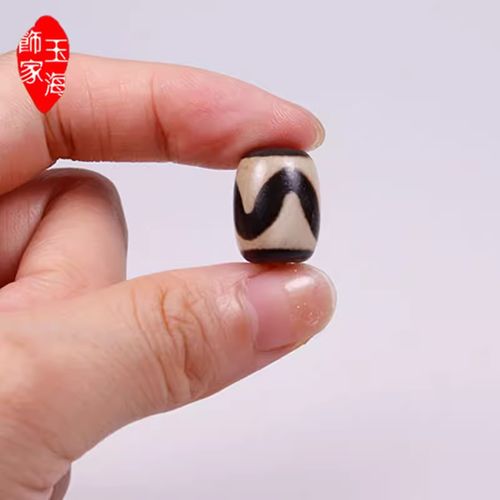 西藏天然真品虎牙天珠玛瑙小单散珠配饰珠老型腰珠饰品