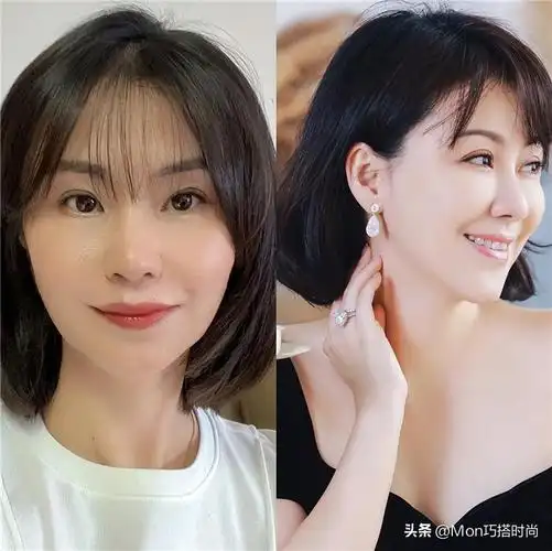 女生斜刘海发型图片3