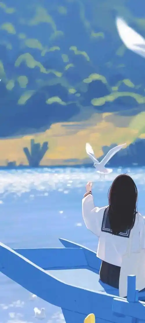 清冷感十足的动漫手机壁纸