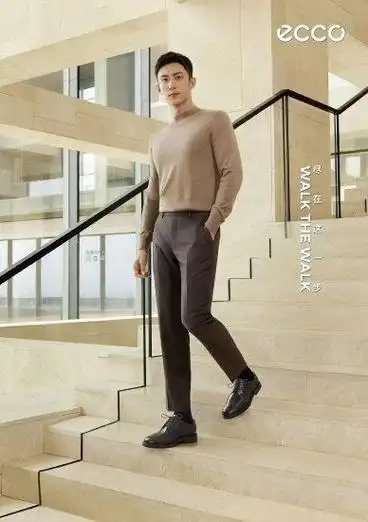 ecco品牌代言人黄景瑜演绎ecco metropole london 都市伦敦系列
