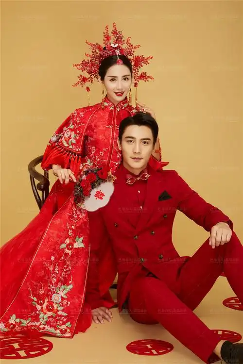 巴黎春天客片|典雅の中式古装婚纱照