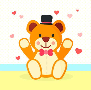 卡通泰迪熊图片-卡通泰迪熊素材下载-万素网