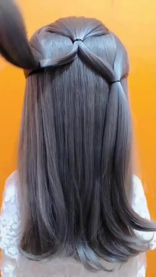 女儿过生日头发这样扎,清纯又可爱,仙气十足-度小视