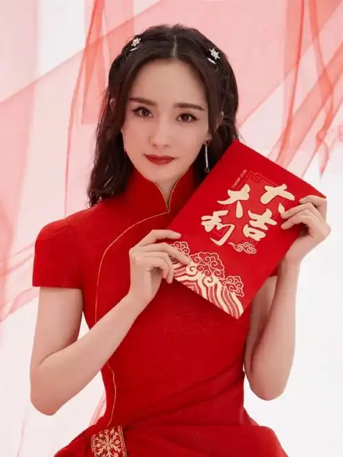 明星墙纸‖杨幂‖ 红色礼服的大幂幂真的美哭了,各种风格都能驾驭