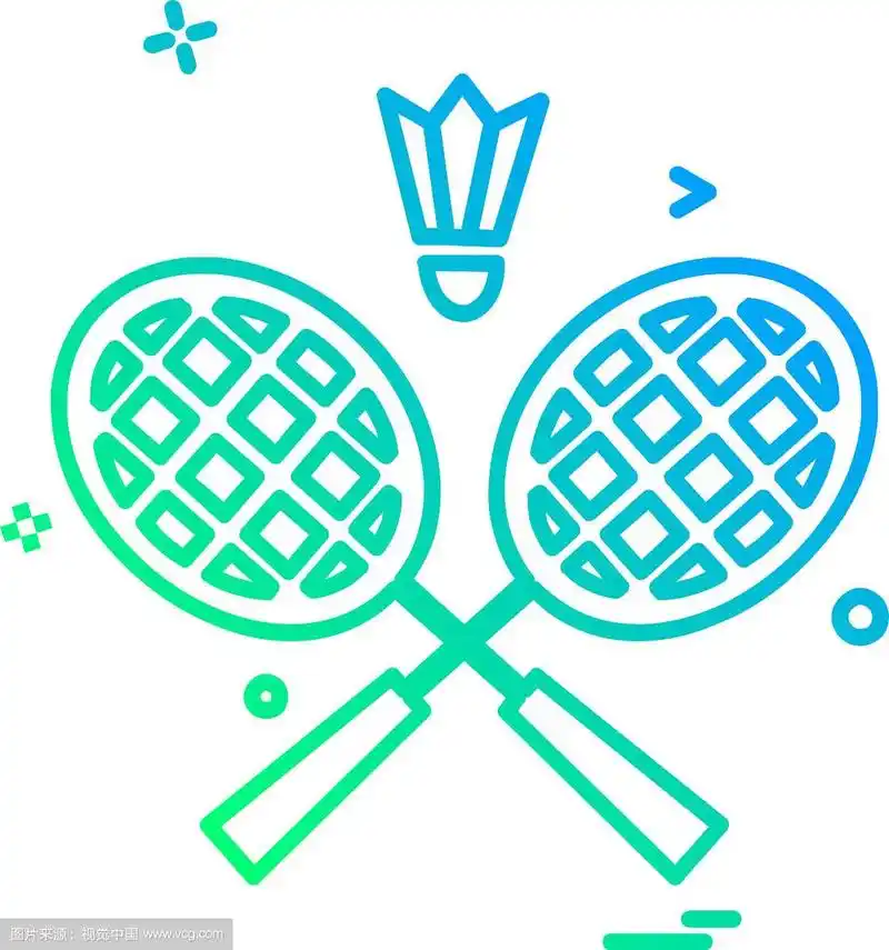 羽毛球图标设计