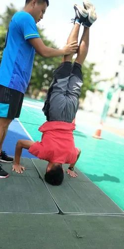 第二届横县中小学体育教师技能大赛三校联队备战每一刻