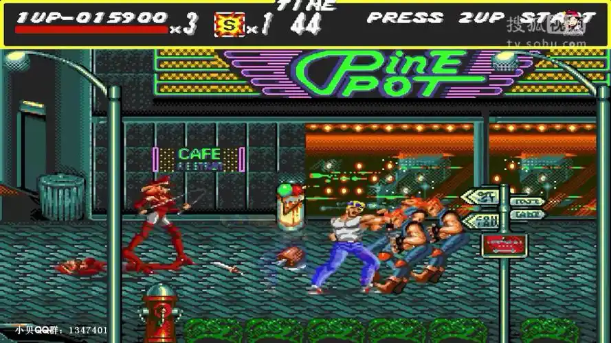 【mster贝】md 怒之铁拳1 一命通关 街机风采依旧