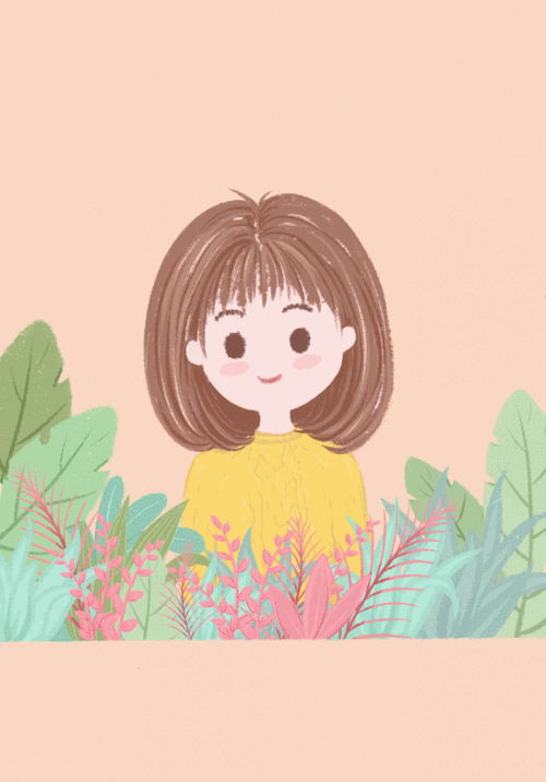 花丛中的女孩儿