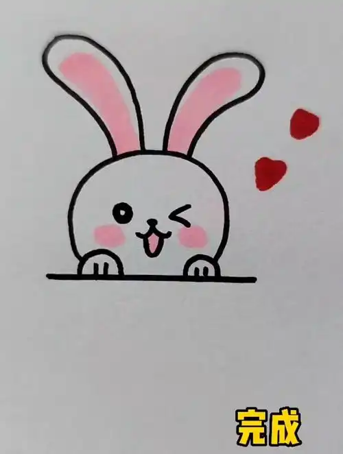 这样画小白兔一学就会 简笔画 育儿
