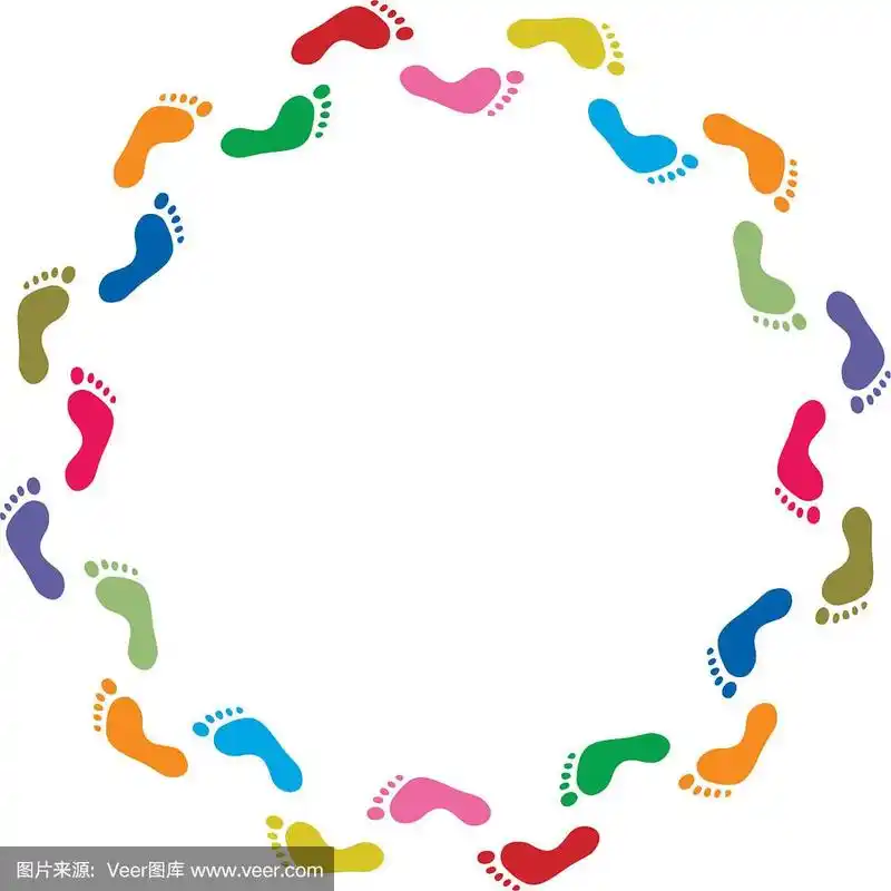 彩色足迹摘要