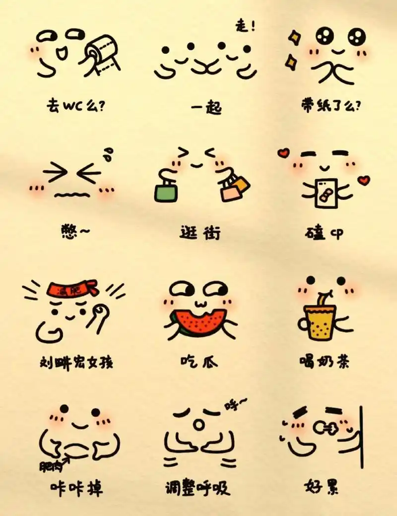 这些表情符号真是太可爱了,它们可以帮助我们更好地表达自己的情感和