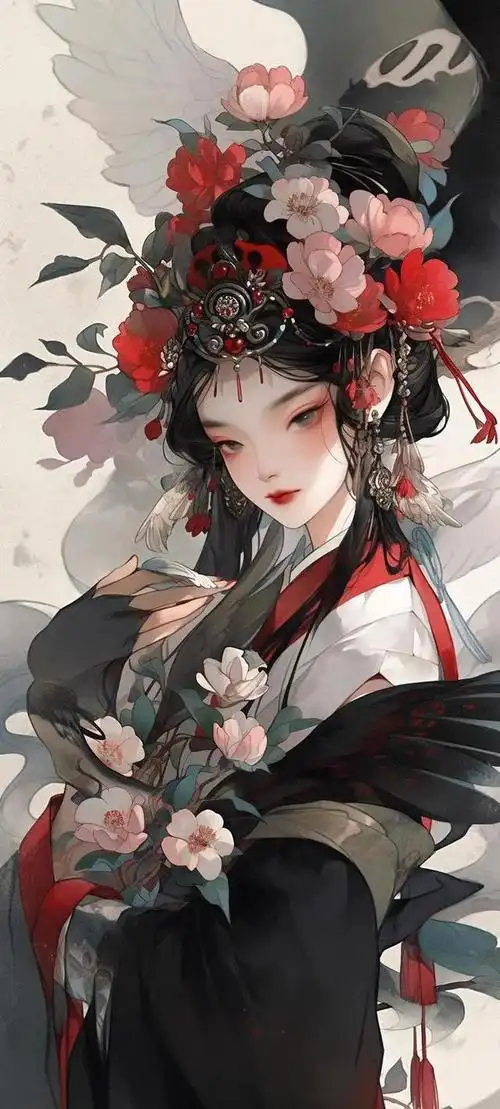 壁纸 | 传统色彩古风仙子