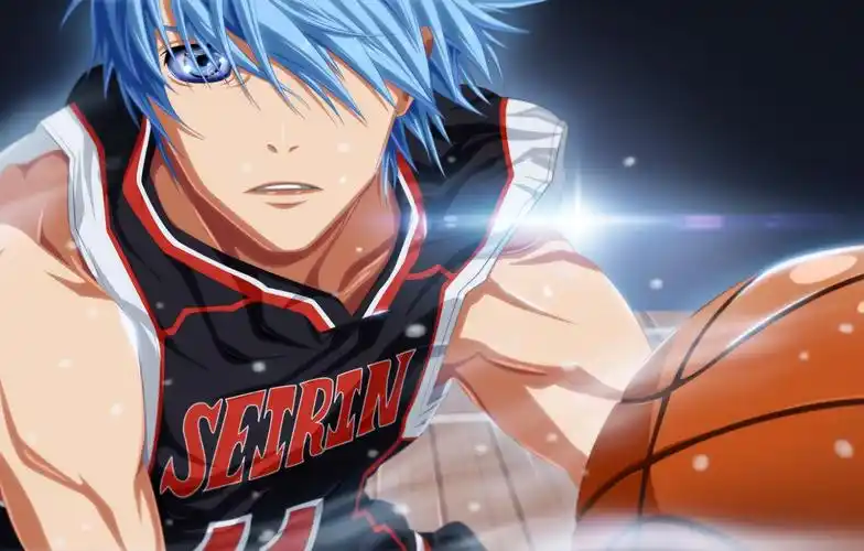 look, the ball, guy, blue hair, art, muscles