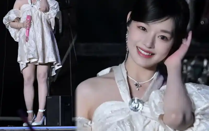 歌手黄霄云一直穿靴不露腿?来个面包露腿加怼脸视频.人美歌甜唱《带我