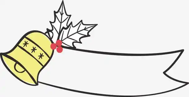 金色铃铛标题框