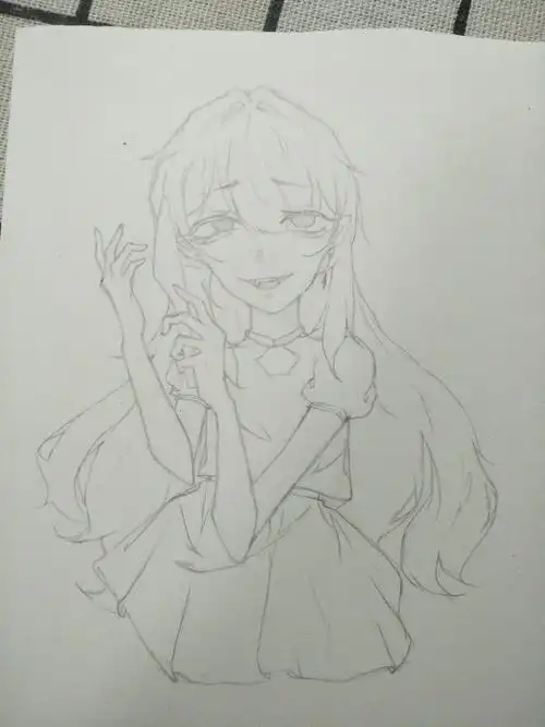 一个画病娇的过程(  )