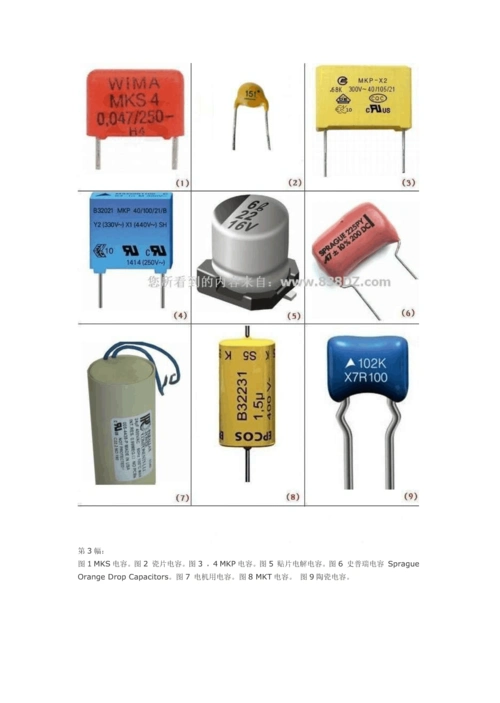 电容分类图片-各种电容器图片