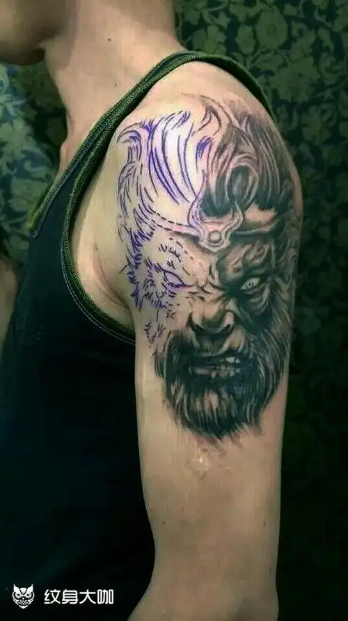 中型图 魔猴_纹身图案手稿图片_水森林的纹身作品集