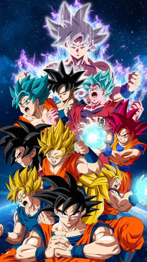 《七龙珠》动漫人物炫酷插画图片手机壁纸 七龙珠,动漫人物,动漫插画,