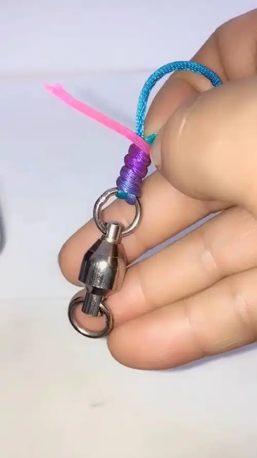 钓鱼技术#绑八字环的教程