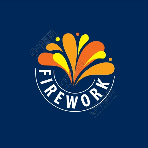 烟花矢量标志